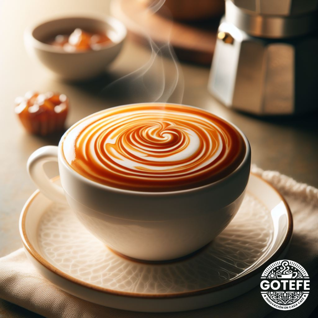 imagen de receta con café caliente y dulce