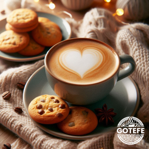 taza de cafe y galletas